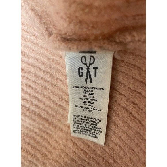 Good Threads Cardigan Womens XXL Orange Peach Long Pockets Wool Blend - Picture 4 of 11